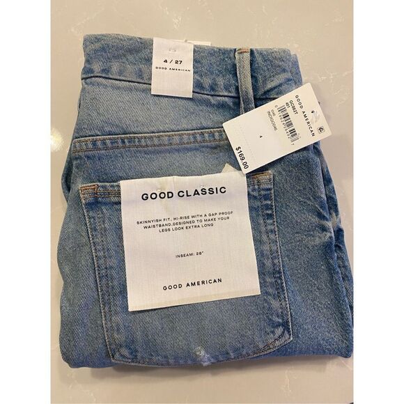 Good American Denim - NWT Good American “Good Classic” Jeans. Size 4.